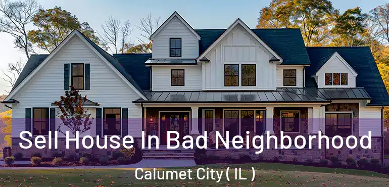  Sell House In Bad Neighborhood Calumet City ( IL )