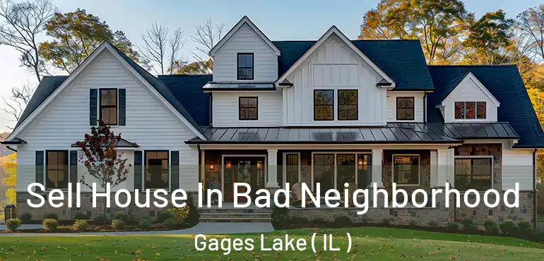  Sell House In Bad Neighborhood Gages Lake ( IL )