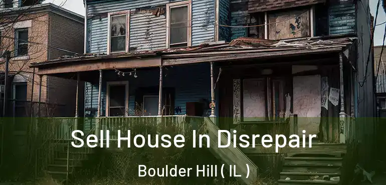  Sell House In Disrepair Boulder Hill ( IL )