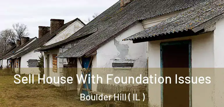  Sell House With Foundation Issues Boulder Hill ( IL )