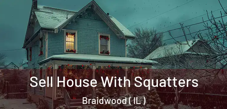  Sell House With Squatters Braidwood ( IL )