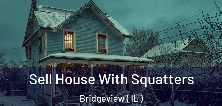  Sell House With Squatters Bridgeview ( IL )