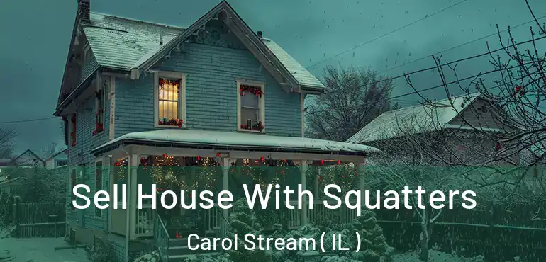  Sell House With Squatters Carol Stream ( IL )
