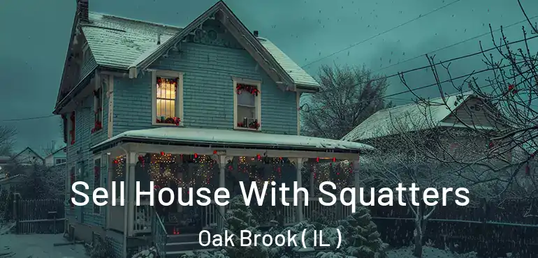  Sell House With Squatters Oak Brook ( IL )