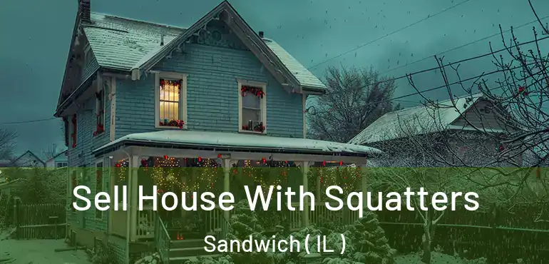  Sell House With Squatters Sandwich ( IL )