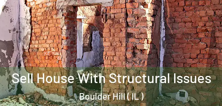  Sell House With Structural Issues Boulder Hill ( IL )