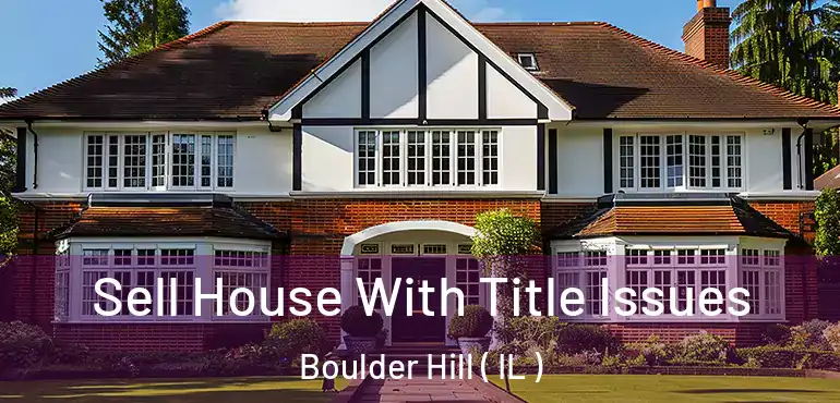  Sell House With Title Issues Boulder Hill ( IL )