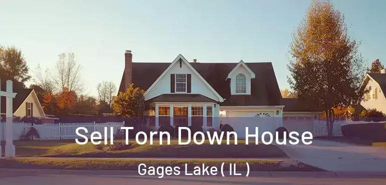  Sell Torn Down House Gages Lake ( IL )