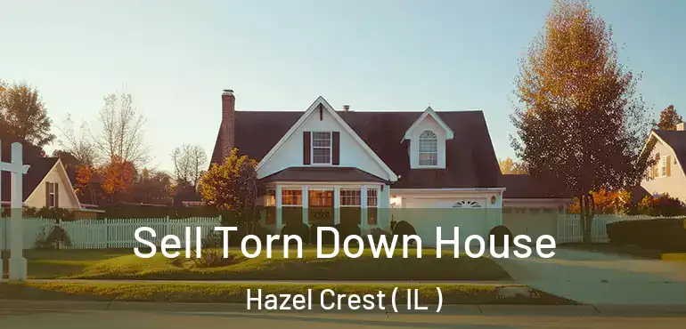  Sell Torn Down House Hazel Crest ( IL )